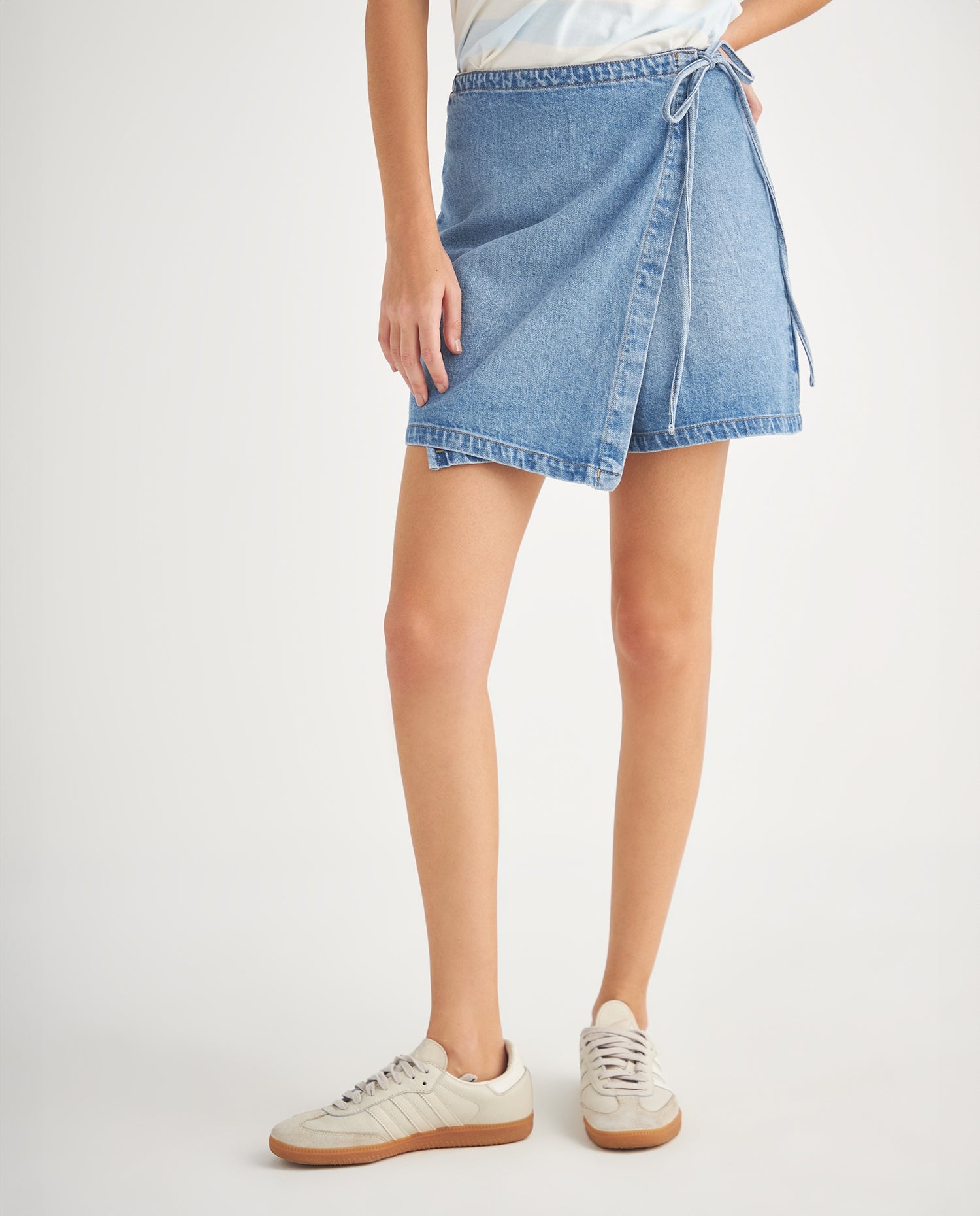 Falda en denim para mujer - Azul