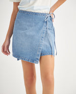 Falda en denim para mujer - Azul