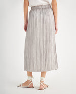Falda con abertura en costado para mujer - Gris