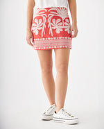 Falda tejida para mujer - Rojo