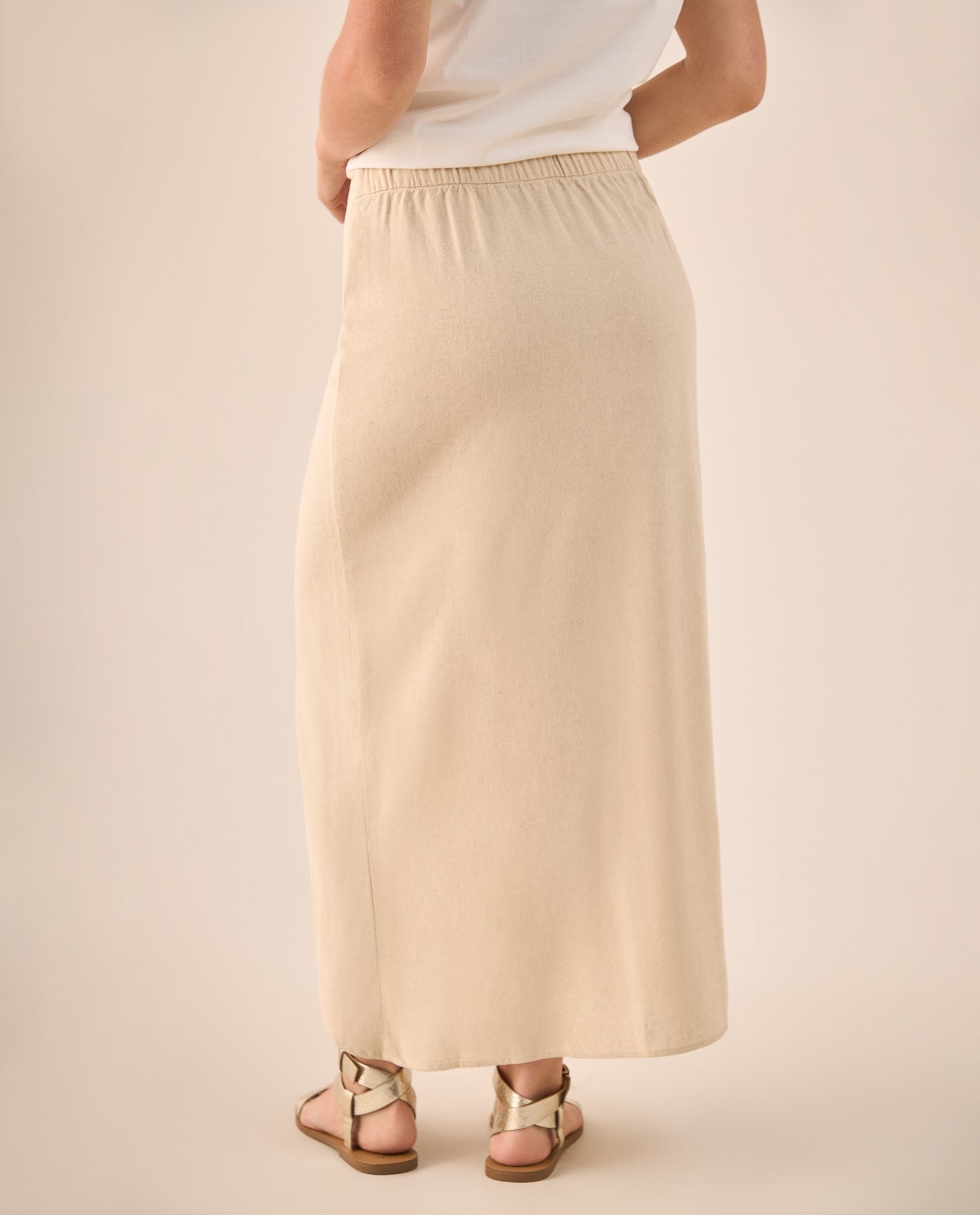 Falda Midi Wrap con Amarre Lateral - Blanco 34_649G001_BLA110601_5