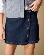 Shorts tiro alto algodón elástico - Azul 34_659H001_AZU193933_4
