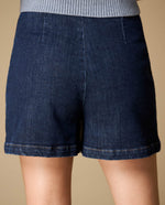 Shorts tiro alto algodón elástico - Azul 34_659H001_AZU193933_6