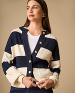 Chaleco tejido cuello cruzado - Beige