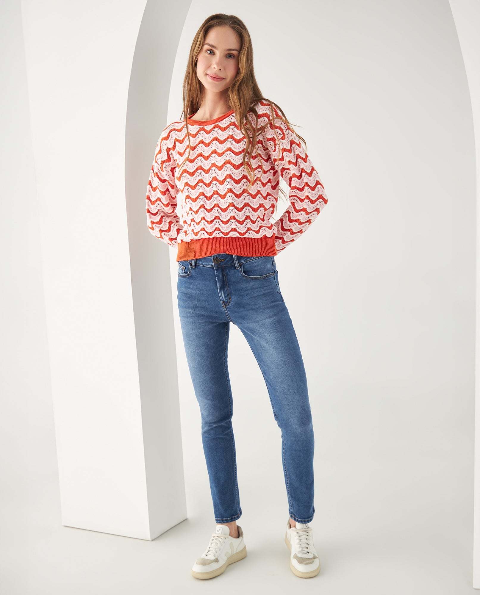 Buzo tejido para mujer - Naranja 34_662F104_NAR151058_5