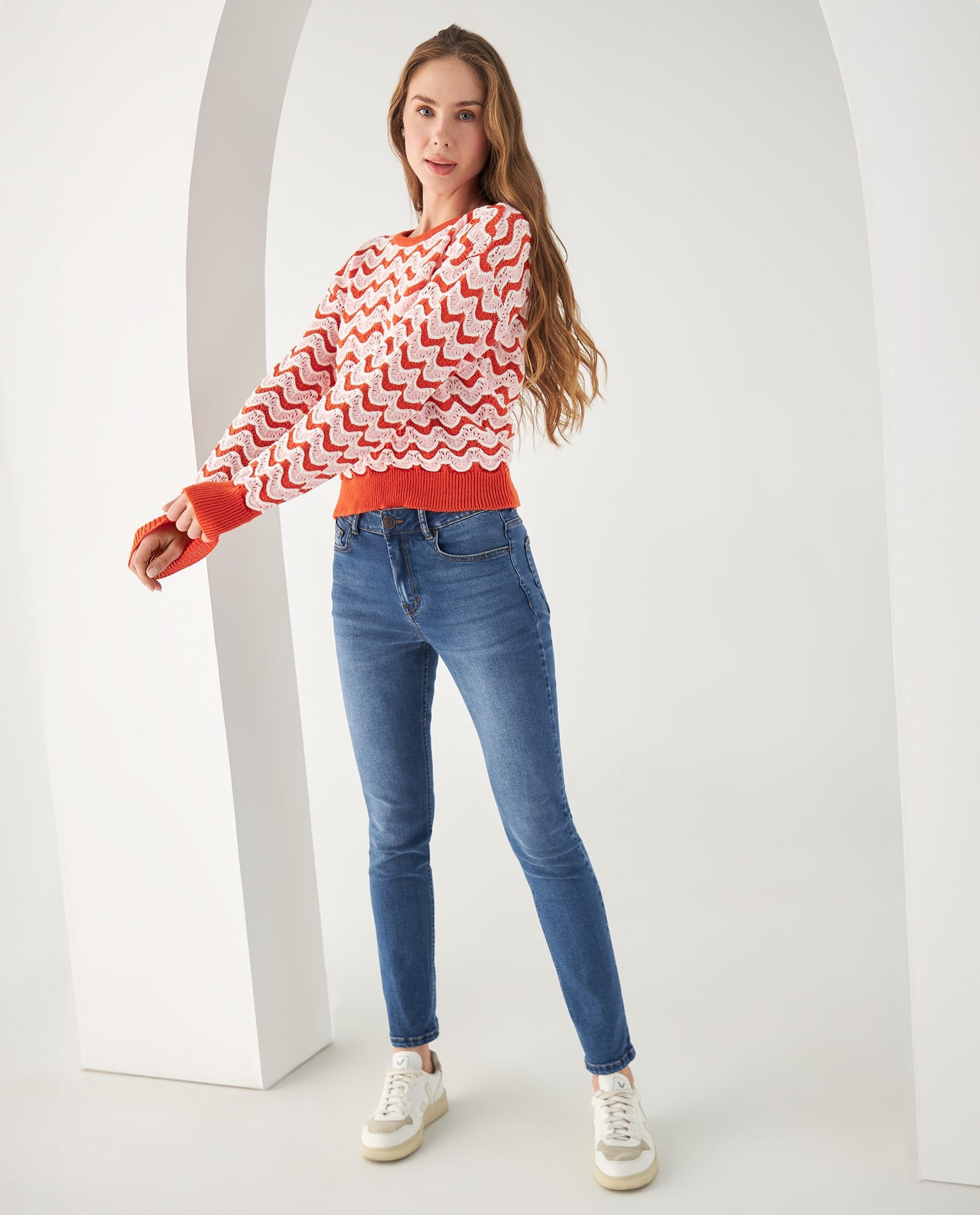 Buzo tejido para mujer - Naranja
