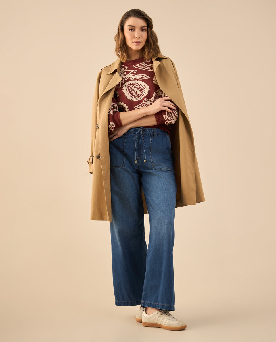 Buzo con diseños tejidos para mujer - Rojo 34_662G125_ROJ191617_7