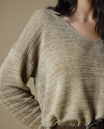 Suéter Tejido Cuello Redondo - Gris