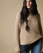 Suéter Tejido Cuello Redondo - Beige 34_663H218_BEI151307_0