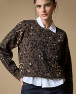Suéter tejido animal print - Cafe 34_663H222_CAF191436_0