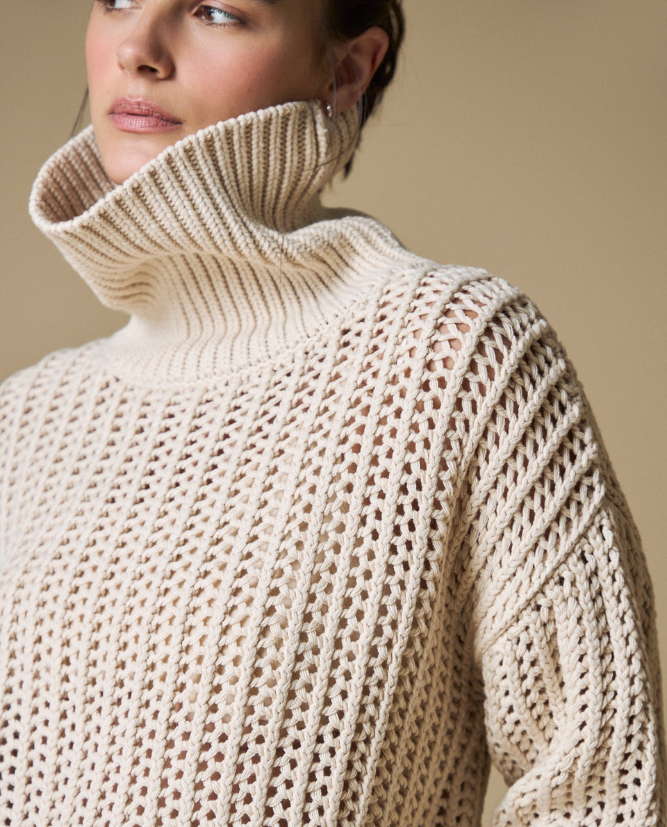 Suéter tejido cuello redondo - Beige 34_663H223_BEI171022_4