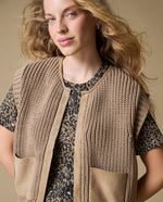 Chaleco Tejido manga sisa - Beige 34_663H240_BEI171022_7