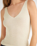 Camisa con escote en V para mujer - Amarillo