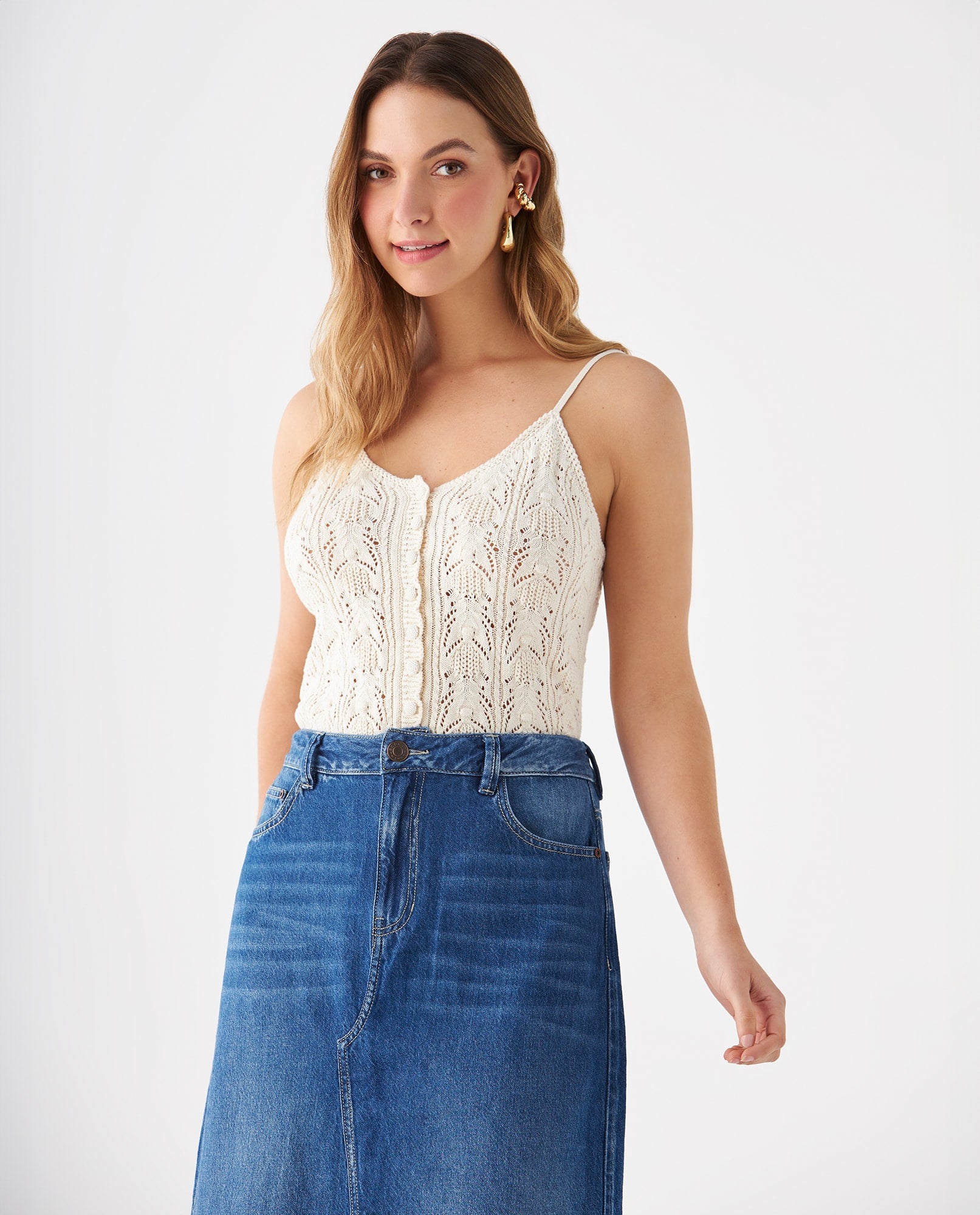 Camisa tejida para mujer - Crudo 34_669F207_CRU111001_3