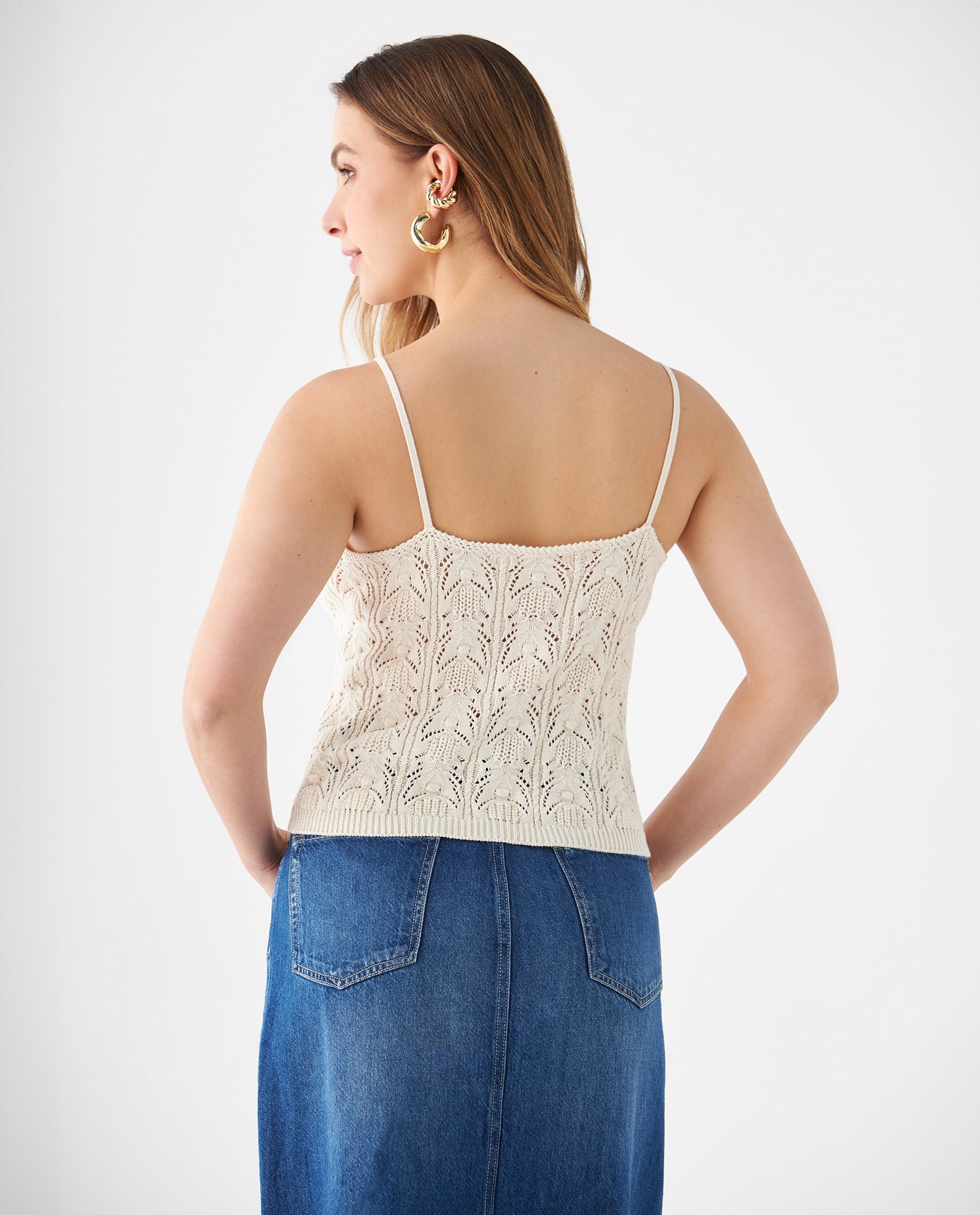 Camisa tejida para mujer - Crudo