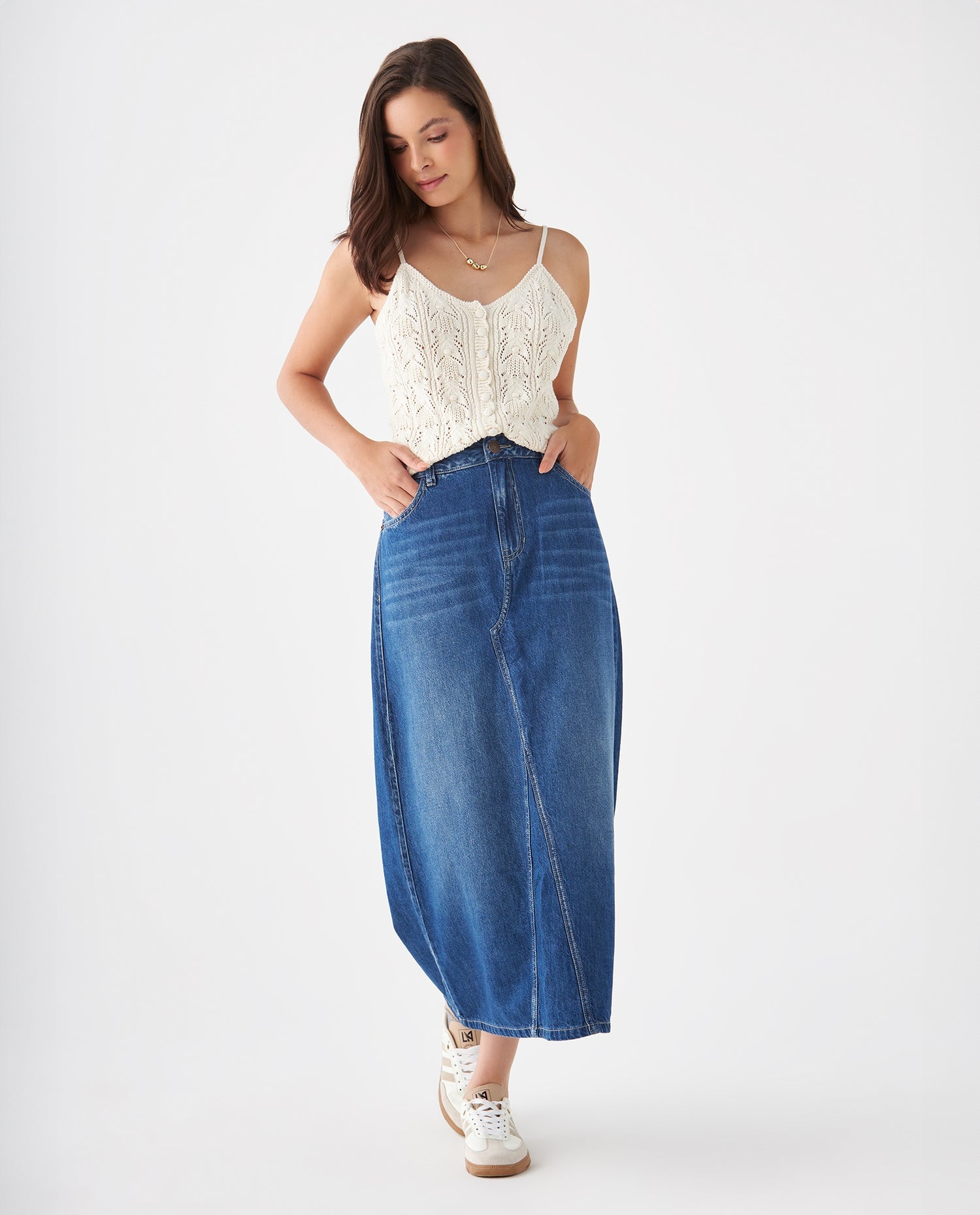 Camisa tejida para mujer - Crudo