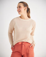 Buzo de tela texturizada para mujer - Beige
