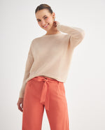 Buzo de tela texturizada para mujer - Beige