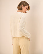Cardigan Tejido Calado Crudo Premium - Crudo