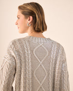 Suéter tejido cuello tortuga - Gris