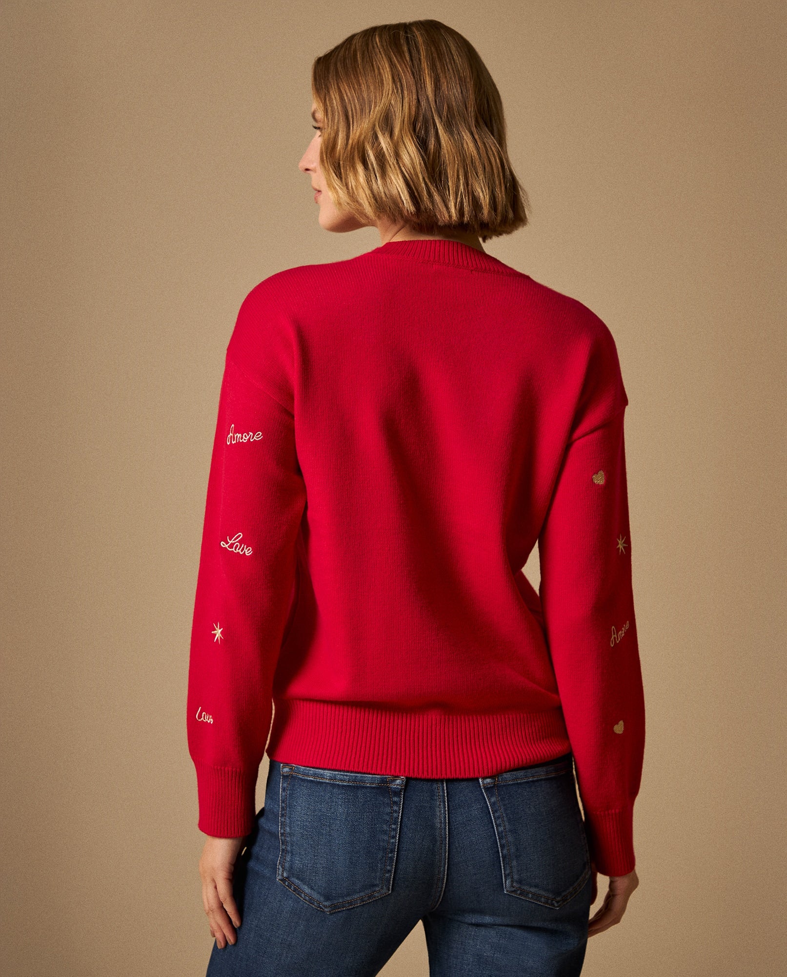 Suéter Rojo con Bordados Love y Estrellas - Rojo 34_669G250_ROJ171537_6