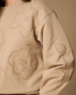 Suéter tejido cuello redondo bordado - Beige 34_669H204_BEI161010_4