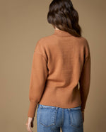 Suéter tejido cuello alto sólido - Café 34_669H216_CAF181140_5