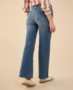 Jean Wide Leg tono medio para mujer - Azul