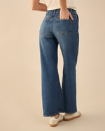 Jean Wide Leg tono oscuro para mujer - Azul 34_671G013_AZU174027_4