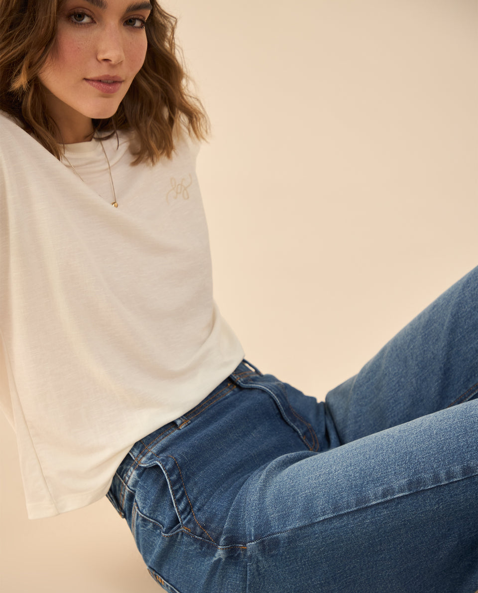 Jean Wide Leg tono oscuro para mujer - Azul 34_671G013_AZU174027_6