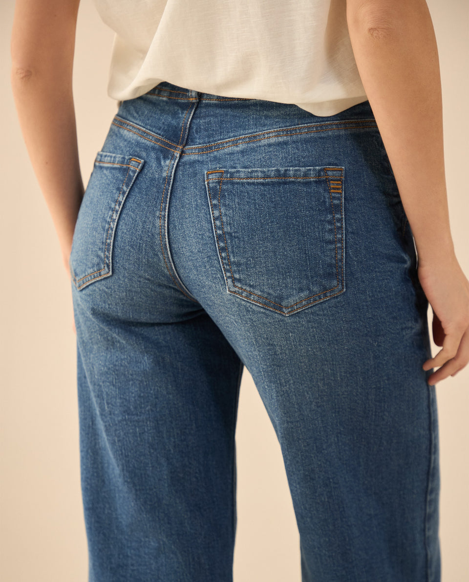 Jean Wide Leg tono oscuro para mujer - Azul 34_671G013_AZU174027_7