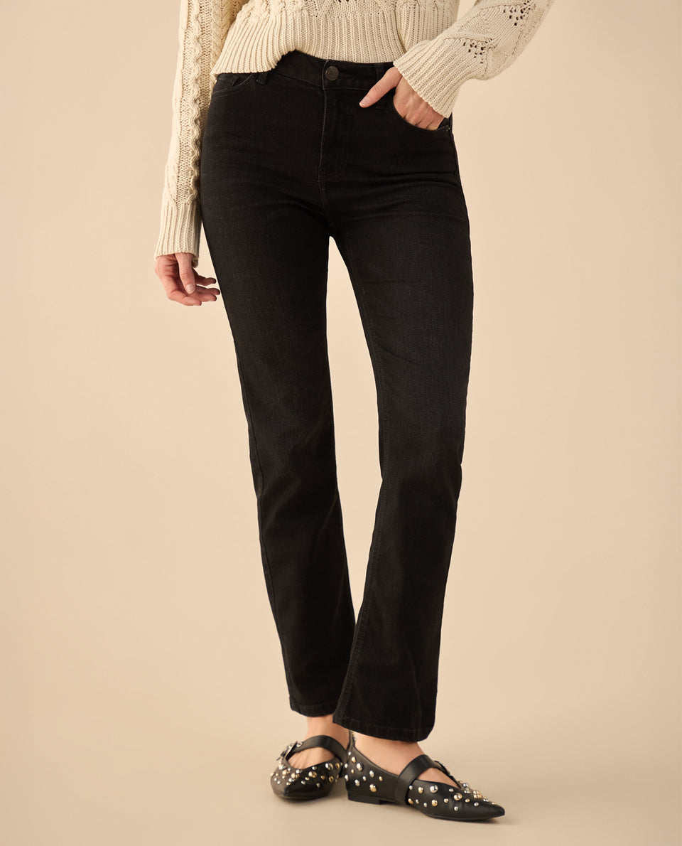 Jean Straight en black denim para mujer - Negro 34_671G014_NEG193909_3
