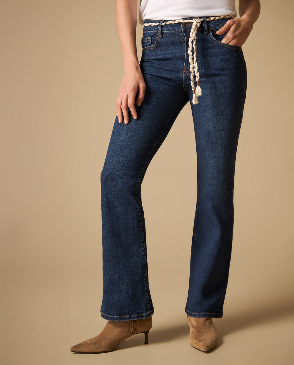 Jean flare pierna amplia tiro medio - Azul 34_671H020_AZU193933_3
