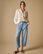 Jean moda liviana silueta trendy - Azul