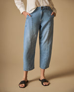 Jean moda liviana silueta trendy - Azul