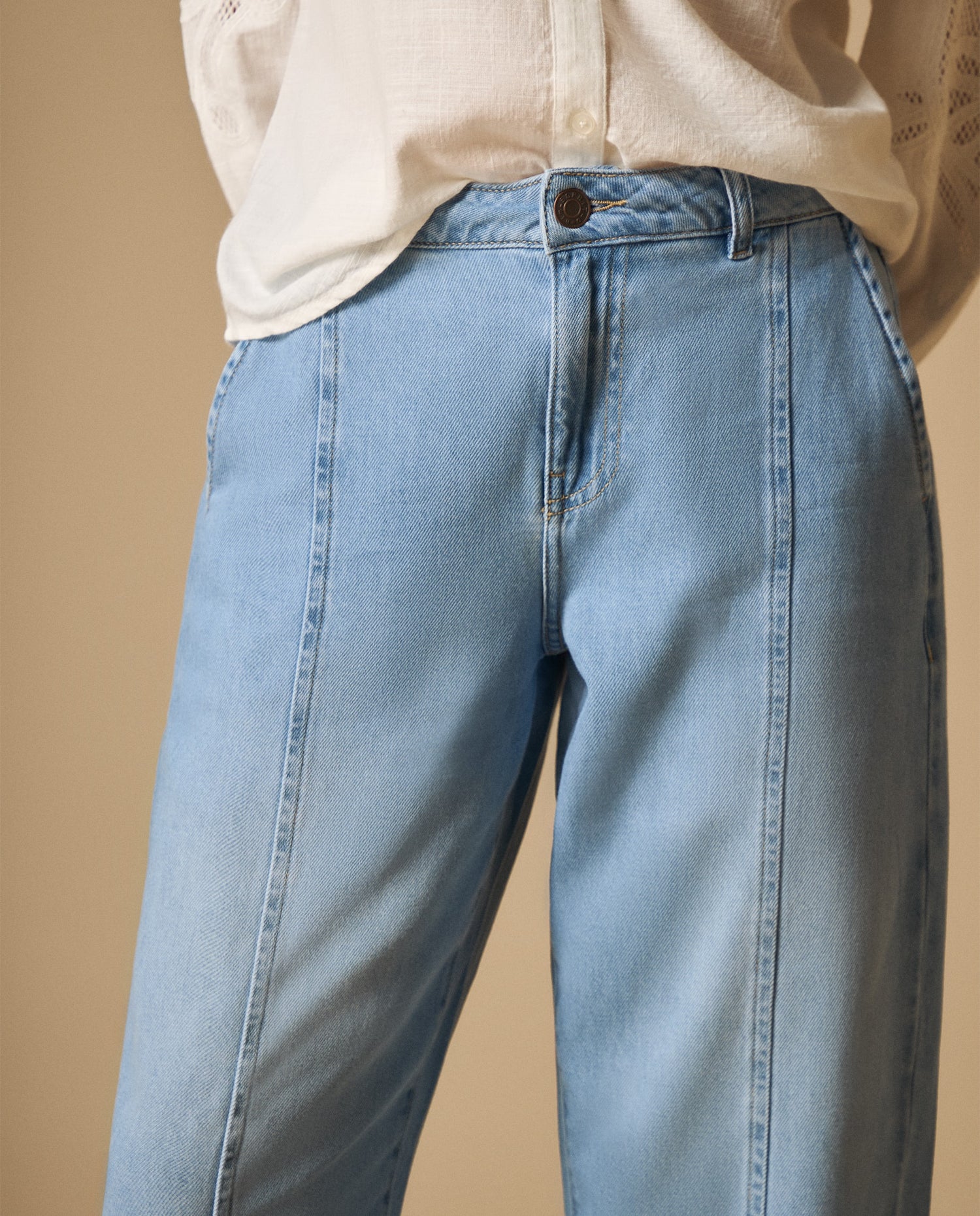 Jean moda liviana silueta trendy - Azul