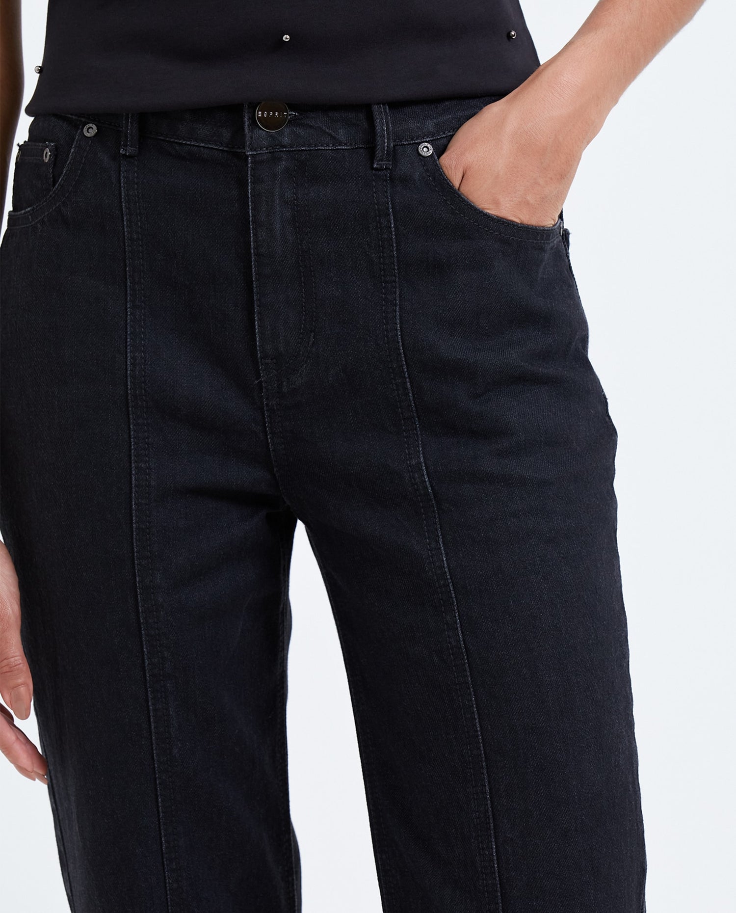 Jean Flare oscuro para mujer - Negro