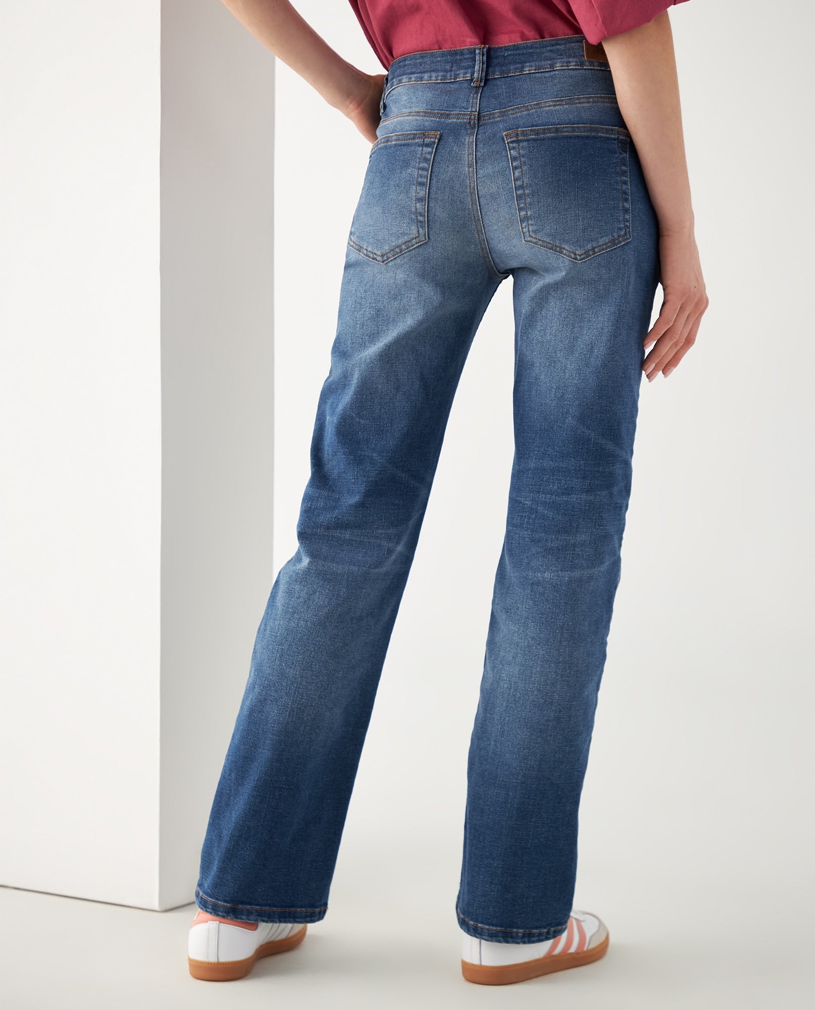 Jean Straight cinco bolsillos para mujer - Azul 34_672F005_AZU174027_4