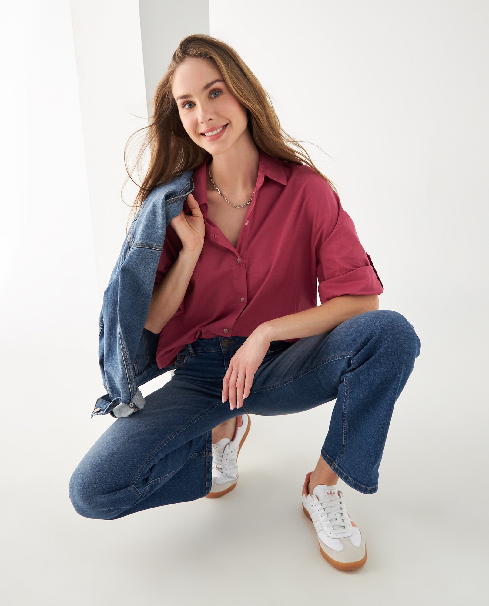 Jean Straight cinco bolsillos para mujer - Azul 34_672F005_AZU174027_6
