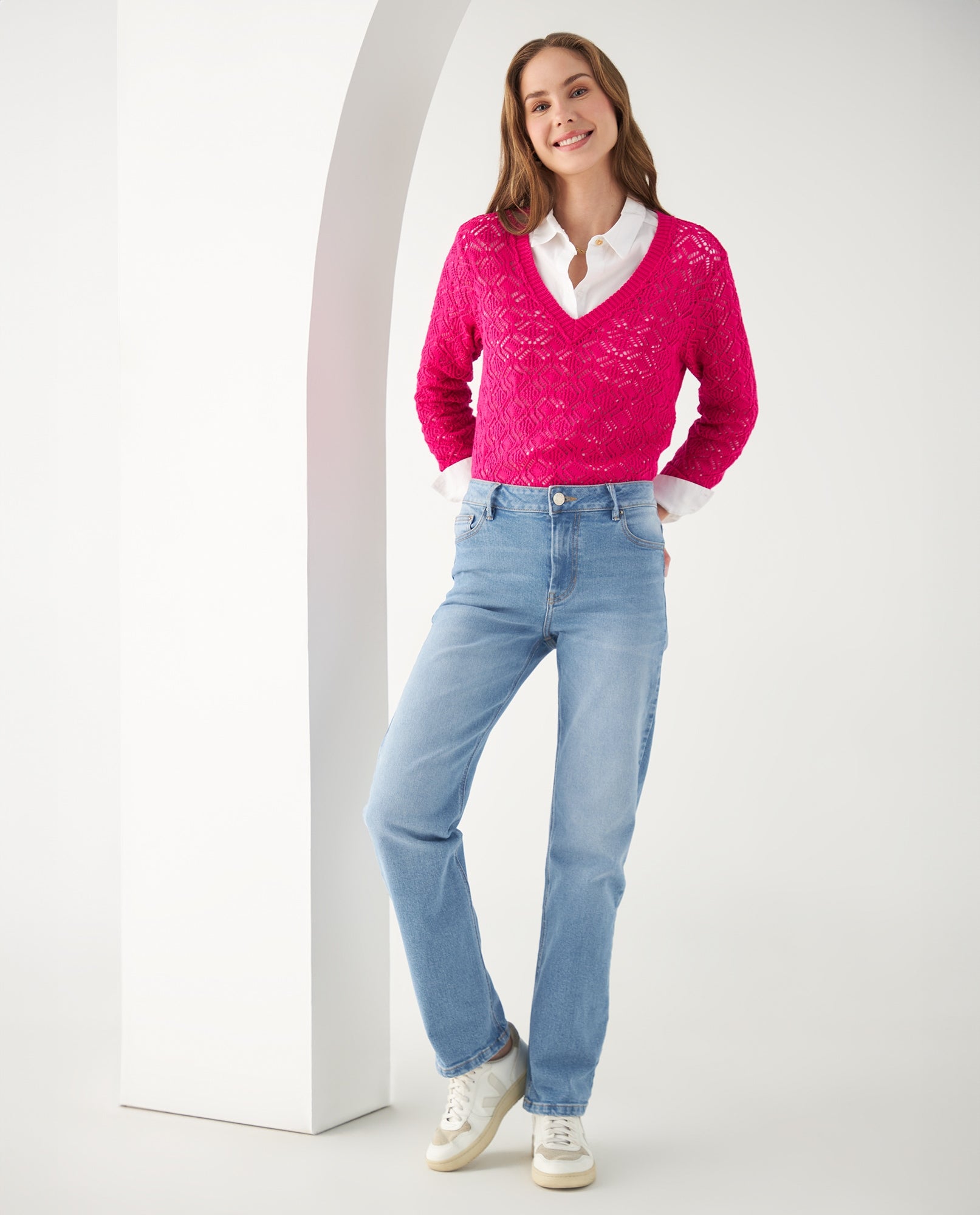 Jean Straight tono claro para mujer - Azul 34_672F007_AZU114604_0