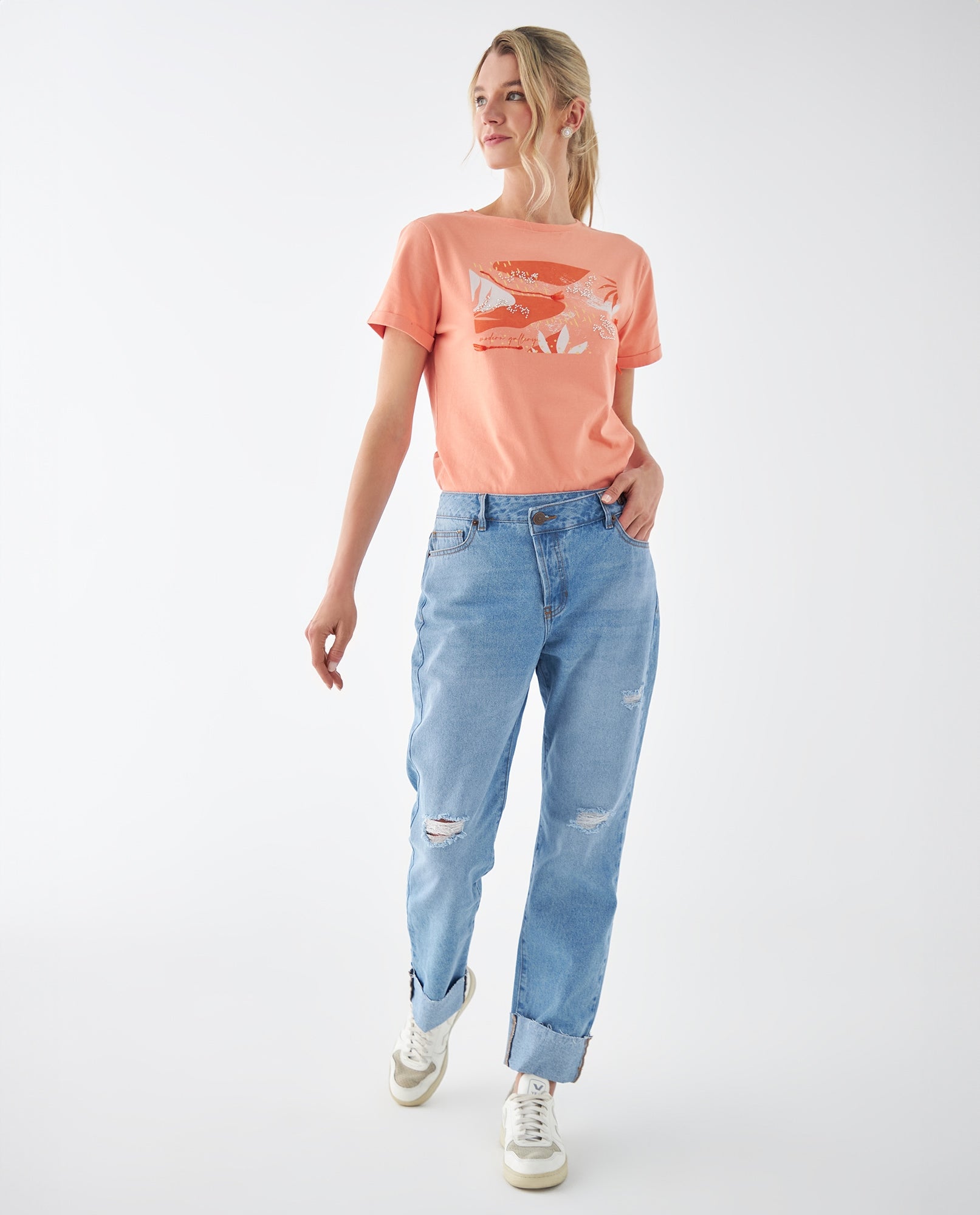 Jean con ajuste cruzado para mujer - Azul 34_672F013_AZU174027_6