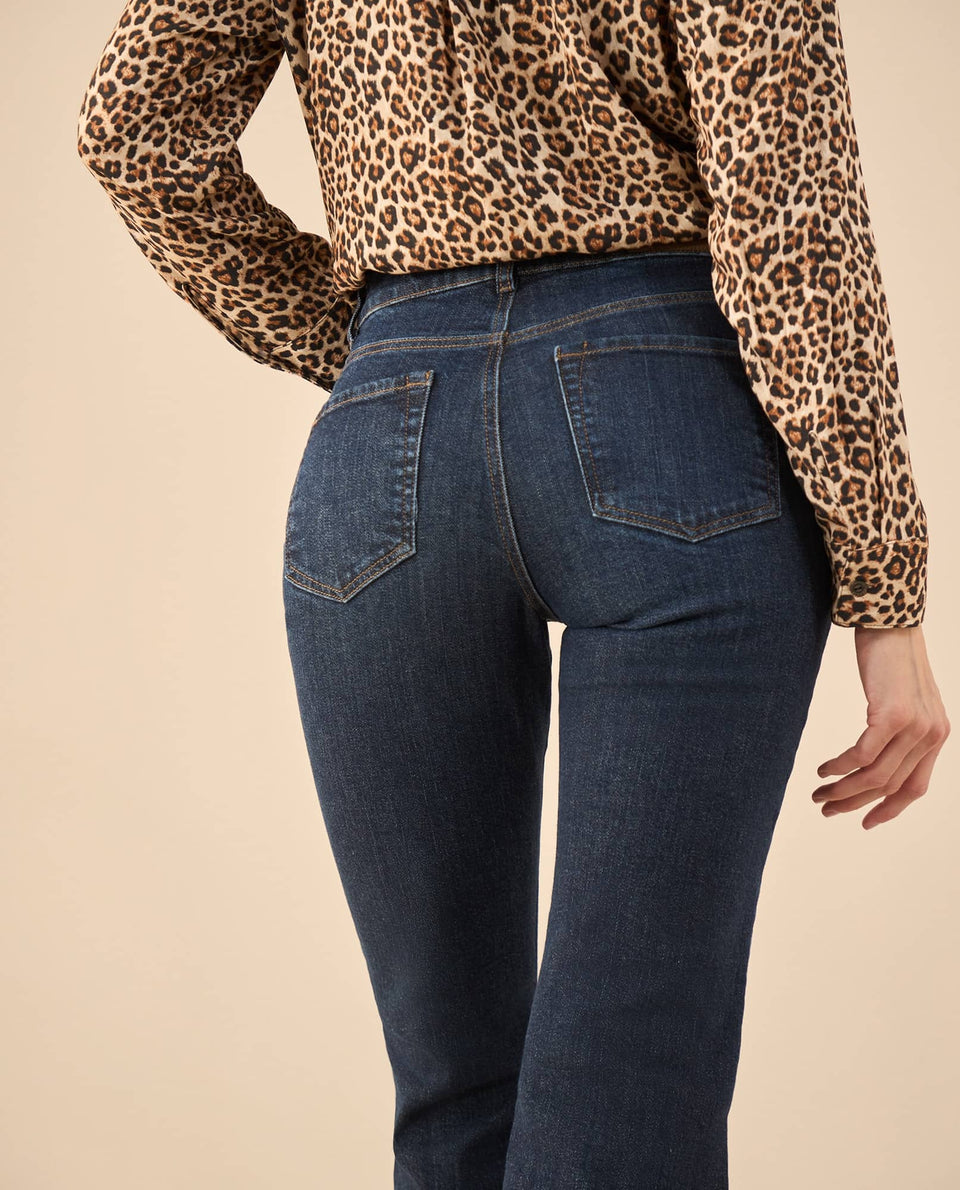 Jean Flare tono oscuro para mujer - Azul 34_672G002_AZU193933_6