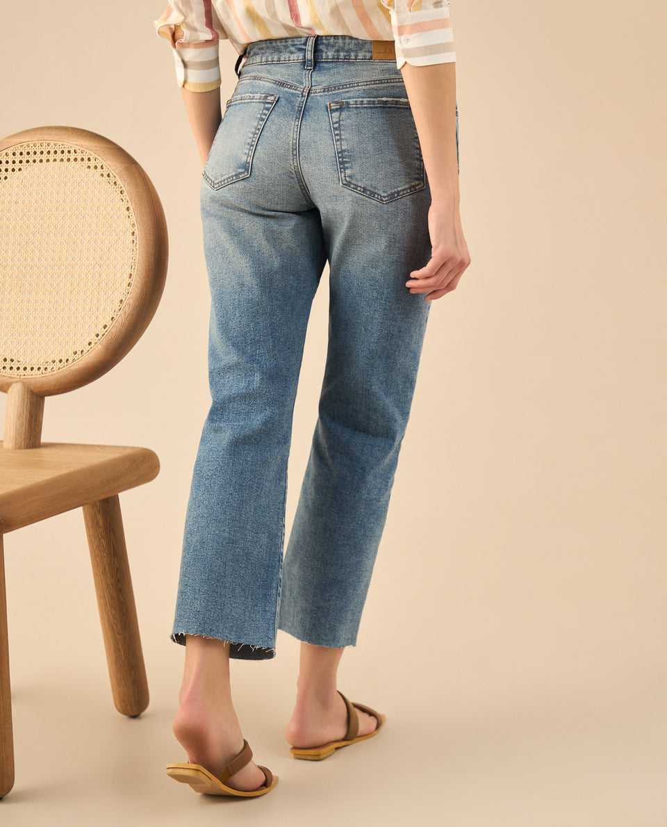 Jean Straight con ruedo al corte para mujer - Azul 34_672G004_AZU174027_4
