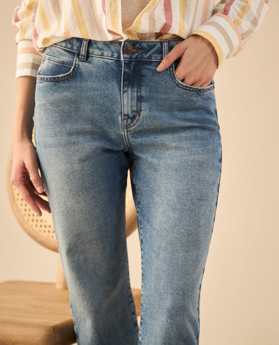Jean Straight con ruedo al corte para mujer - Azul 34_672G004_AZU174027_5