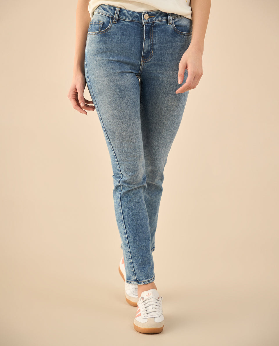 Jean de bota recta y cinco bolsillos para mujer - Azul 34_672G013_AZU174027_3
