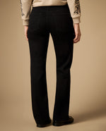 Jean straight tiro medio silueta recta - Negro