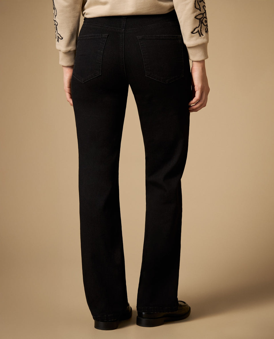 Jean straight tiro medio silueta recta - Negro 34_672H004_NEG193909_5