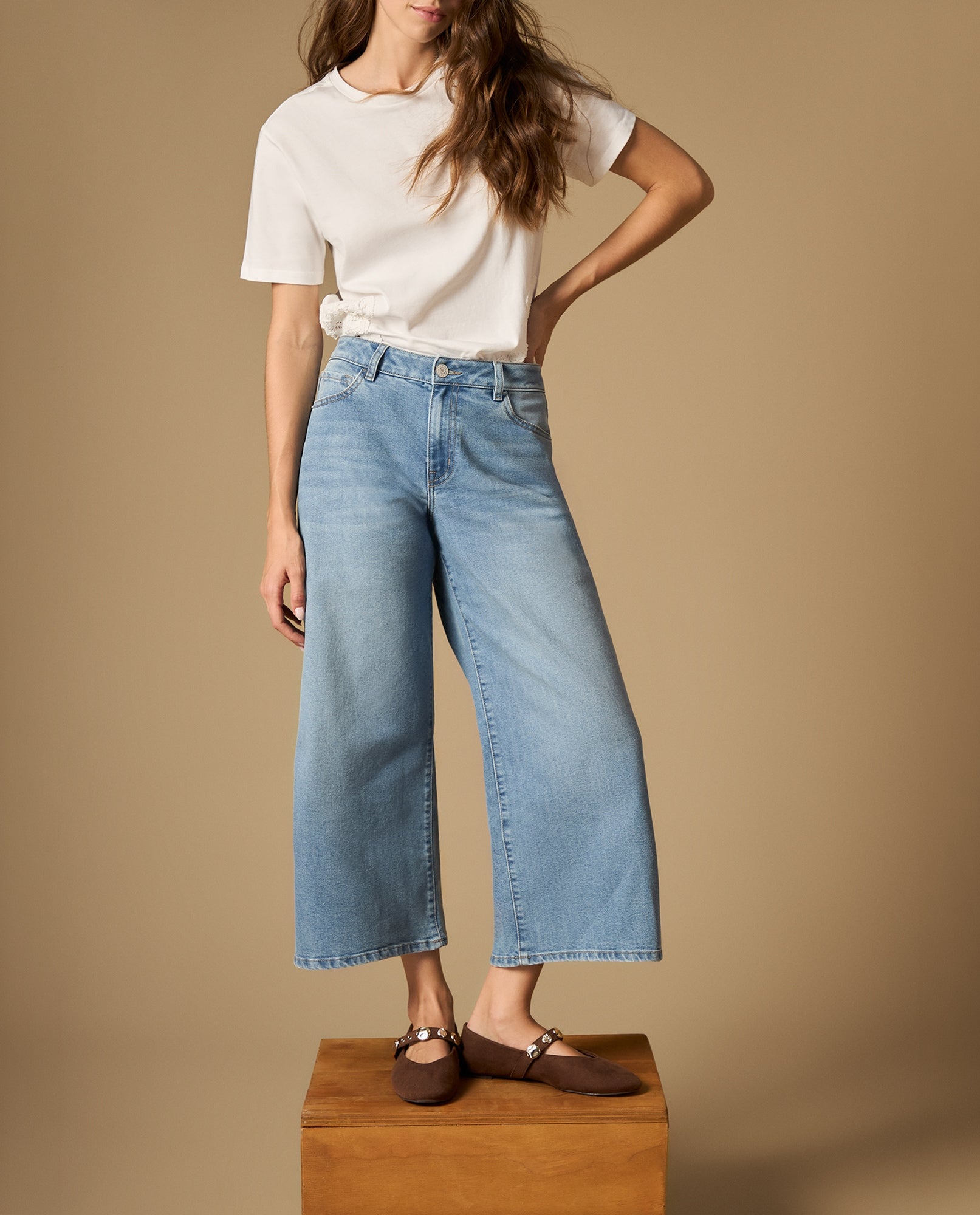 Jean culotte tiro medio silueta ancha - Azul 34_672H025_AZU134110_0