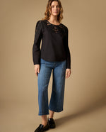Jean culotte largo capri - Azul