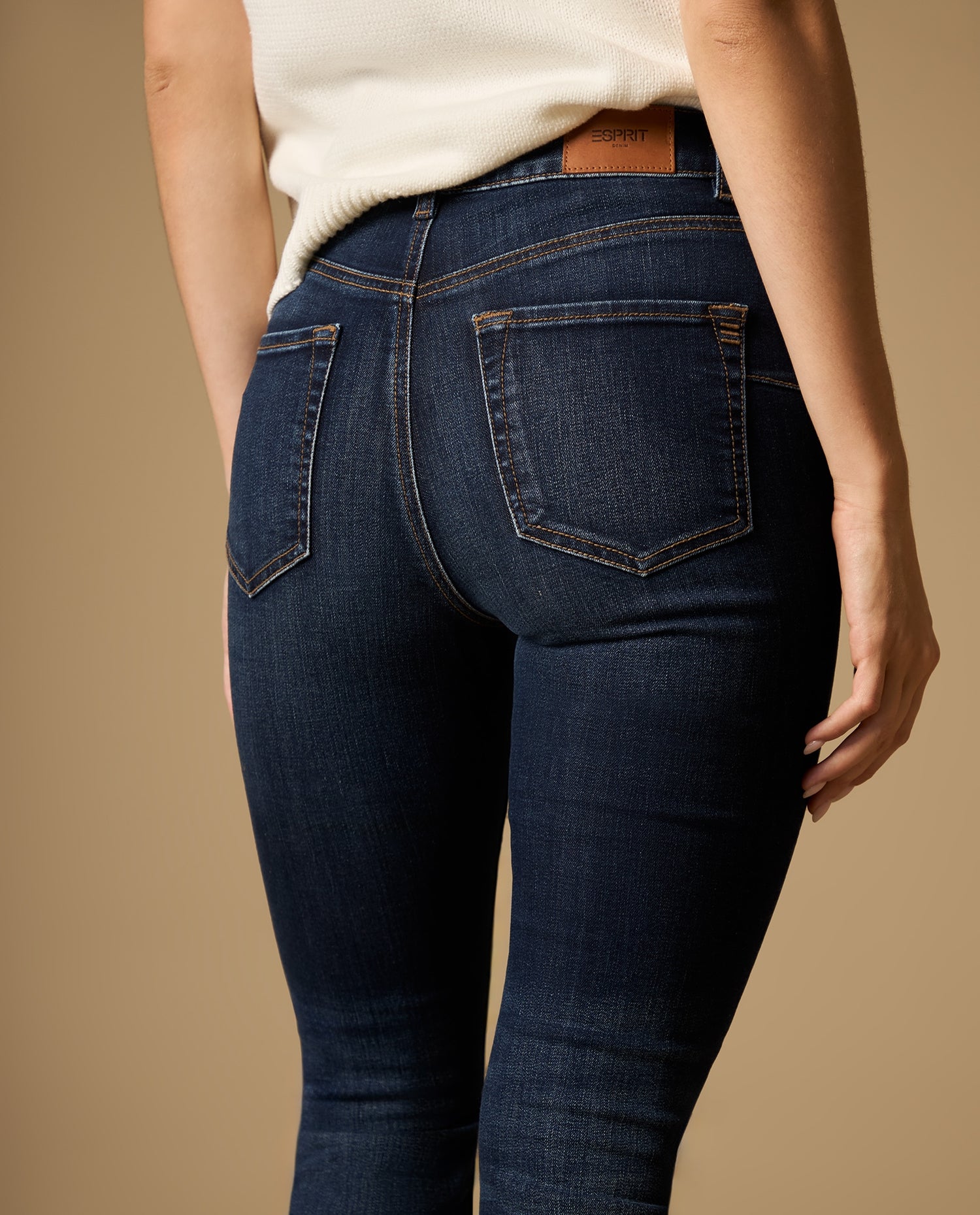 Jean Push Up largo regular silueta ajustada - Azul